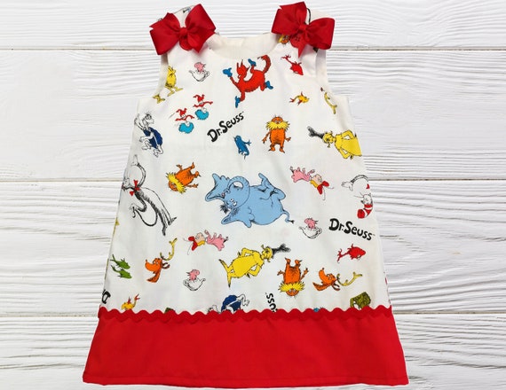 Cat in the Hat A-line dress, Dr Seuss A-line dress birthday dress Il_570xn