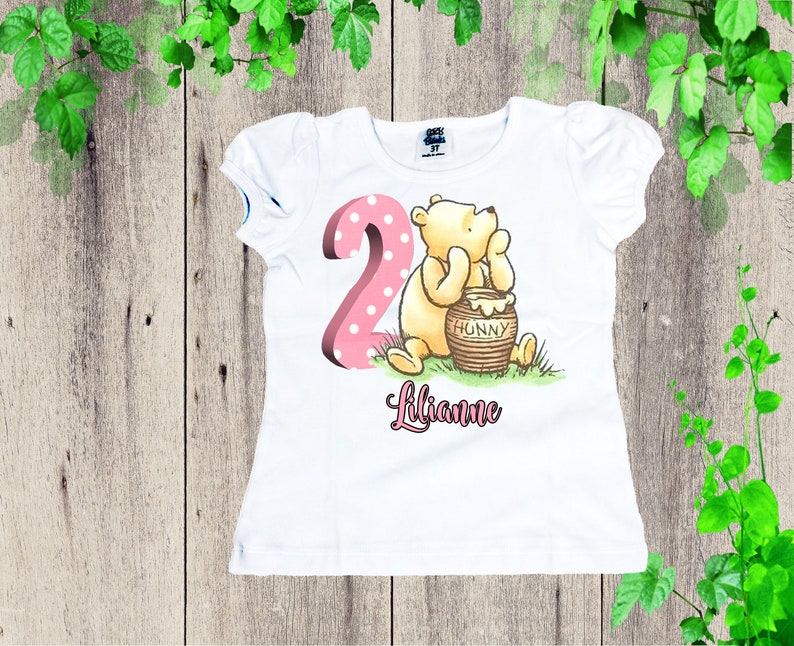 Classic Pooh birthday girls shirt Disney Pooh Vintage Pooh Disney Classic Pooh shirt