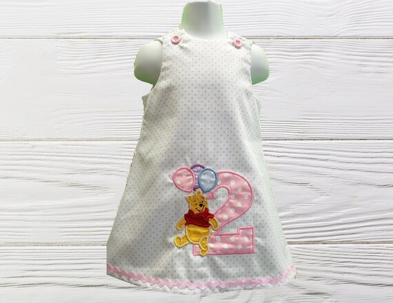 Winnie The Pooh birthday dress Personalized girls dress | Etsy