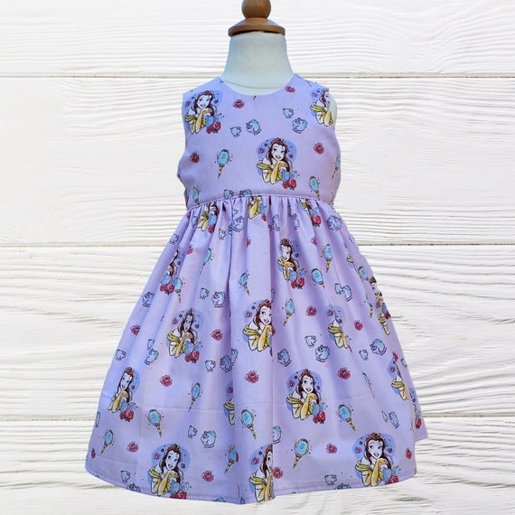 BELLE PARTY DRESS - Girls Belle birthday dress - Baby Birthday Party Dress - Little girls dress - Toddler Belle dress -Girl Birthday dress Il_570xn