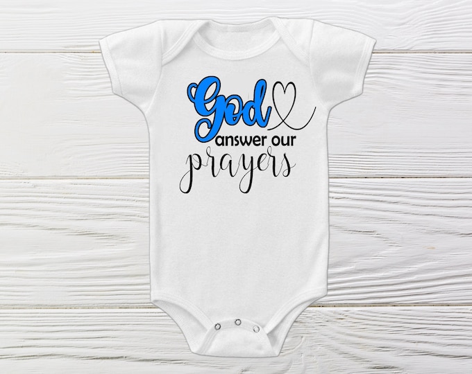 God promises onesie |  newborn onesie |infertility onesie | baby onesie  baby shower gift |  coming home onesie