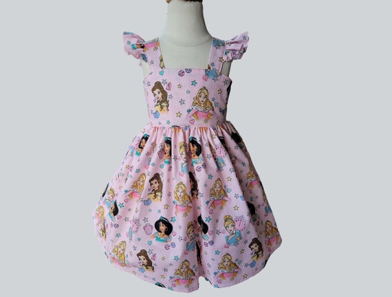 Girls Disney Princess dress, Cinderella, Ariel, Belle Girls Birthday Dress, Girls birthday Dress, Hand made Girl dress, Girls Princess dress Il_570xn