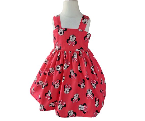Minnie Mouse Dress , Minnie Red Toddler Dress, Birthday Minnie Girl frock, Minnie Birthday Girls Dress Il_570xn