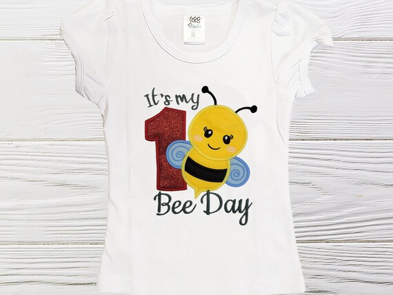 Is My Bee Day Birthday, Bee Day Birthday Shirt, Birthday Party, Smash Cake, Girls Bee First Birthday Il_570xn