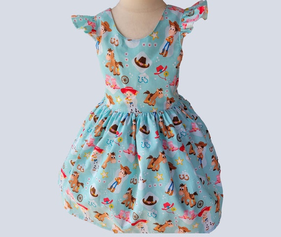 Toy Story dress | Toy Story Girls birthday dress | Party Dress | Girls dress | Girls birthday dress | Jessy Buzz Woody girls dress Il_570xn