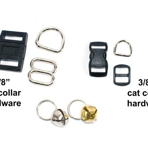 BREAKAWAY Cat Collar Hardware Kit D Rings Buckle Slide Etsy