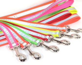 Reflective Safety Leashes - many colors and lengths
