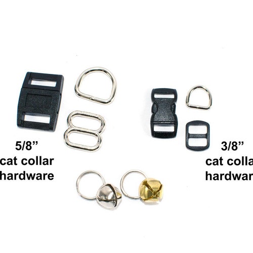 Adjustable Buckle Dog Collar Hardware Kit D Rings Slides Etsy