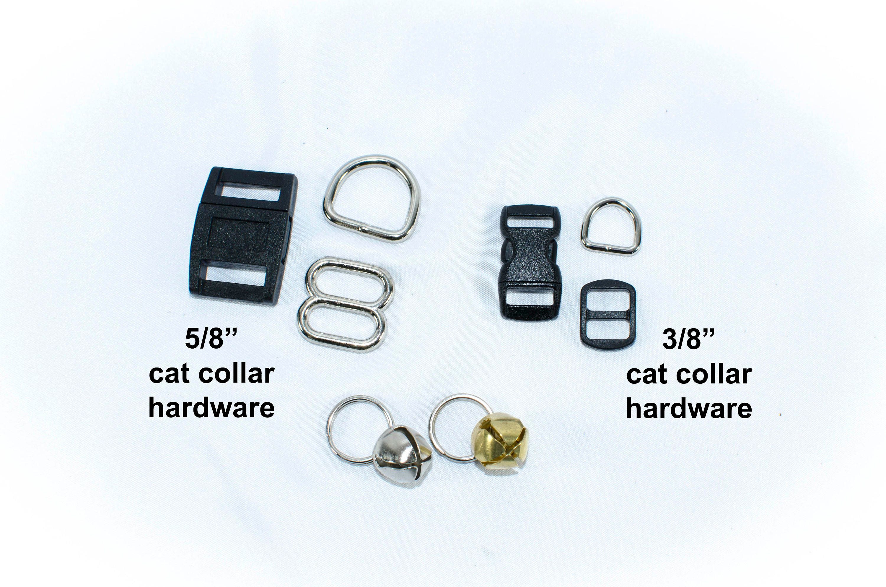 BREAKAWAY Cat Collar Hardware Kit D rings buckle slide