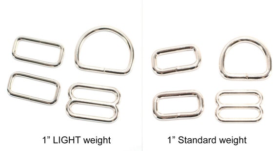 Martingale Dog Collar Hardware Kit D Rings Slides Rectangle Rings 