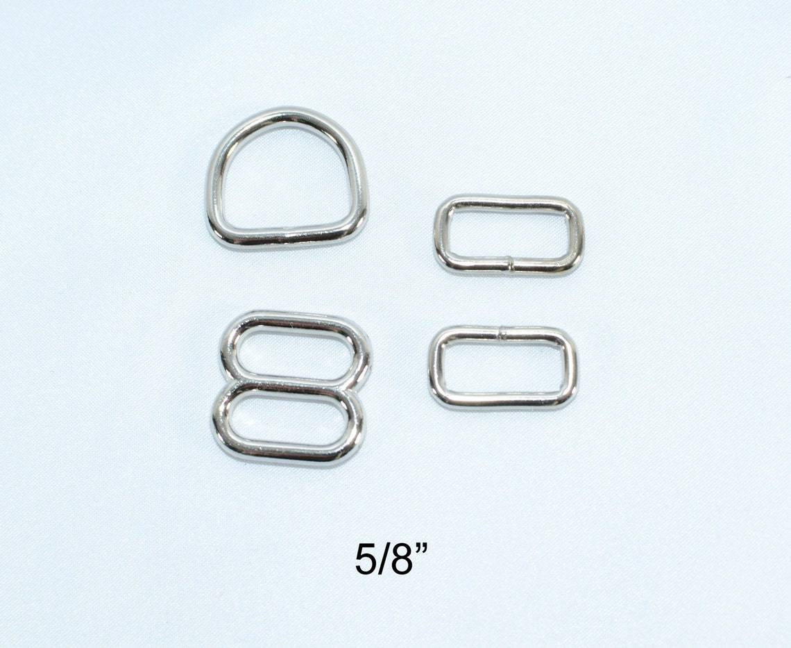 Martingale Dog Collar Hardware Kit D rings Slides Etsy