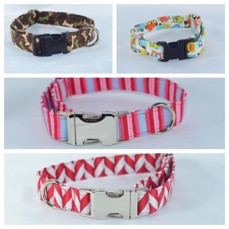 DIY Adjustable Dog Collar Pattern Quick Release Buckle Etsy
