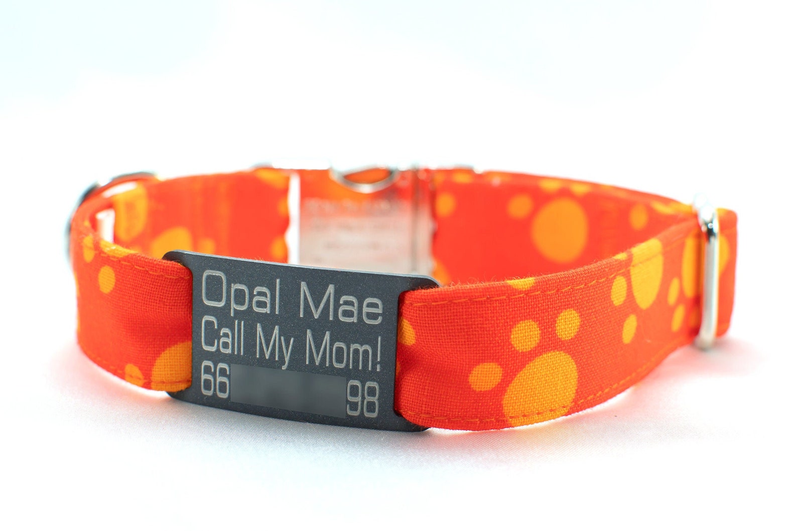 SILENT metal ID Tag Pet Tag in 16 colors silent dog tag Etsy