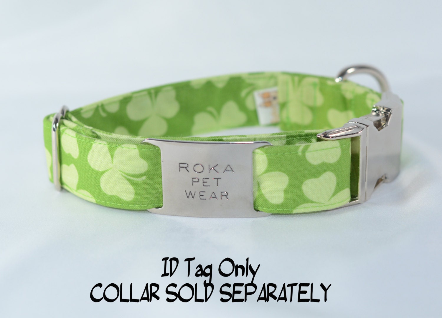 ID Tag - Stainless Steel - Contoured - Jingle Free - silent dog tag