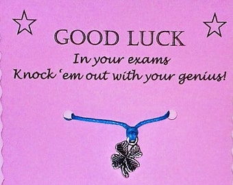 Exam Good Luck Wish Bracelet Keepsake Gift