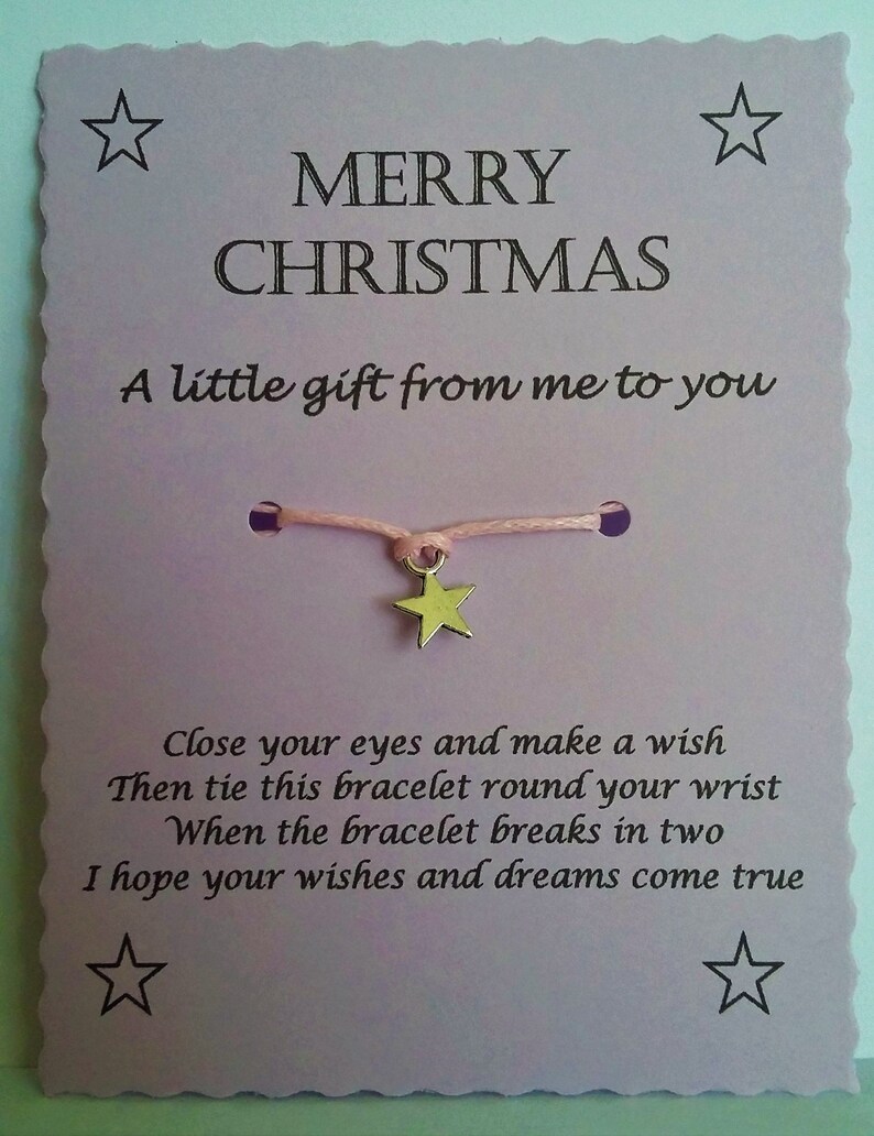 Merry Christmas Wish Bracelet Keepsake Gift, Colleague Employee Gift, Co-worker gift, Boss gift, Xmas Gift, Stocking filler, Secret Santa image 3