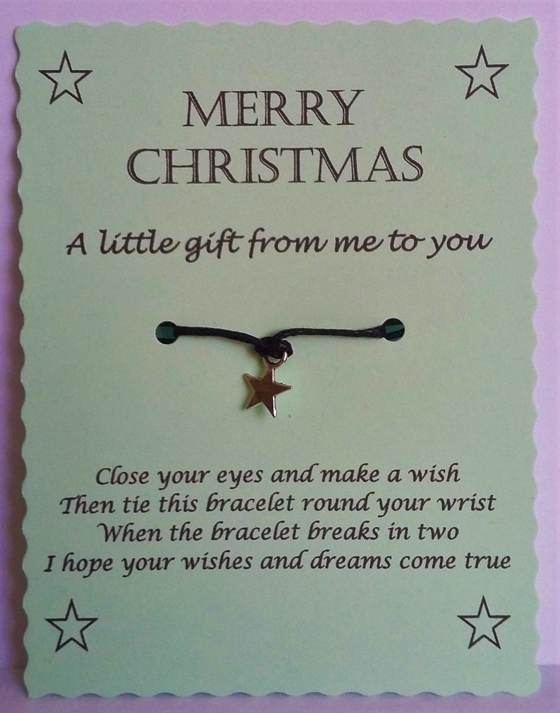 Merry Christmas Wish Bracelet Keepsake Gift, Colleague Employee Gift, Co-worker gift, Boss gift, Xmas Gift, Stocking filler, Secret Santa image 6