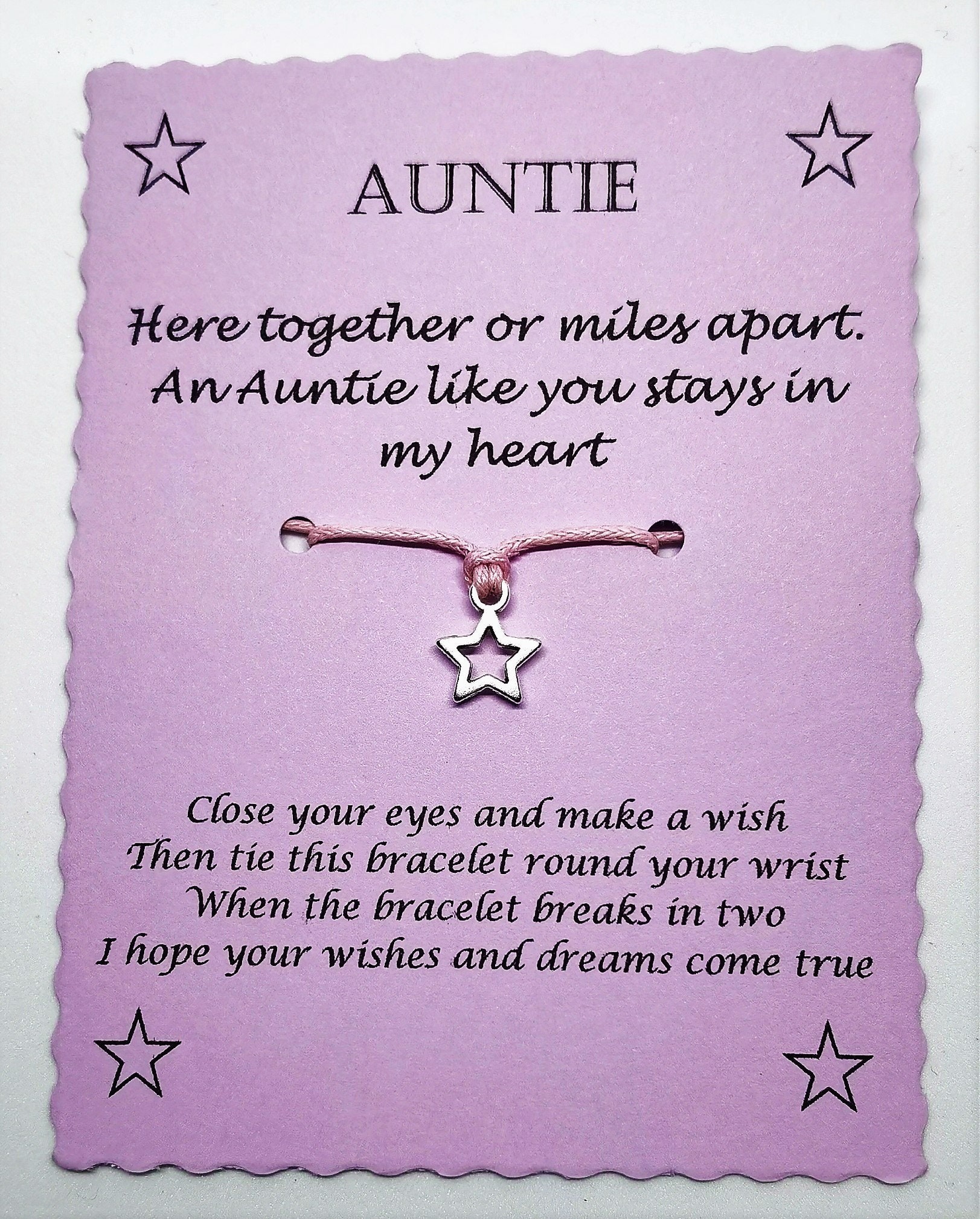 My Amazing Auntie Sentiments Friendship Bracelet | Lu Bella Jewellery