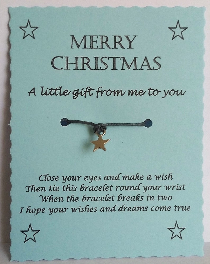 Merry Christmas Wish Bracelet Keepsake Gift, Colleague Employee Gift, Co-worker gift, Boss gift, Xmas Gift, Stocking filler, Secret Santa image 4