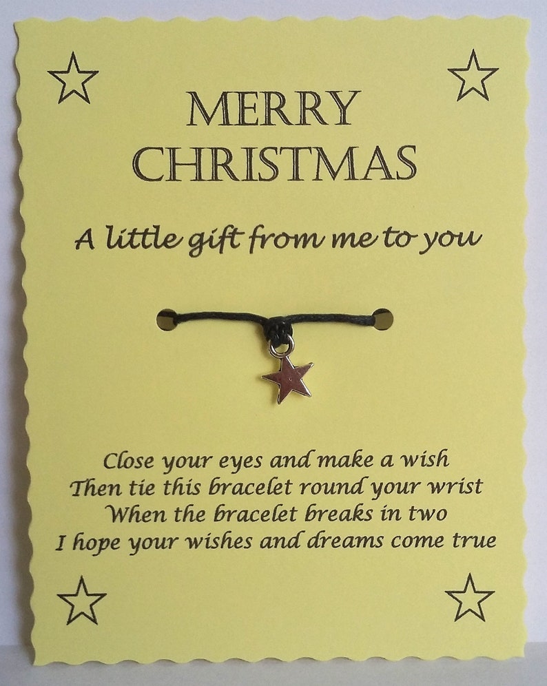 Merry Christmas Wish Bracelet Keepsake Gift, Colleague Employee Gift, Co-worker gift, Boss gift, Xmas Gift, Stocking filler, Secret Santa image 5