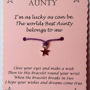 Tante tante tante souhait bracelet souvenir cadeau image 7