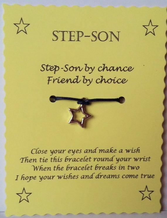 Christmas Wish Family Friendship Gift Wish Bracelet Step Mum Xmas