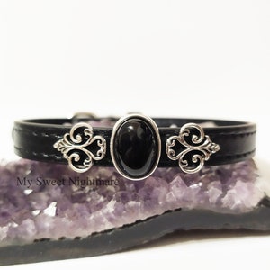 Crystal cat collar, victorian collar, crystal cat collar, witches cat collar, adjustable from 7,87402 to 11,0236 inches