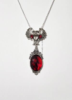 Collier Vampire – Déguisement Dracula, Soirée Halloween – Accessoire Femme