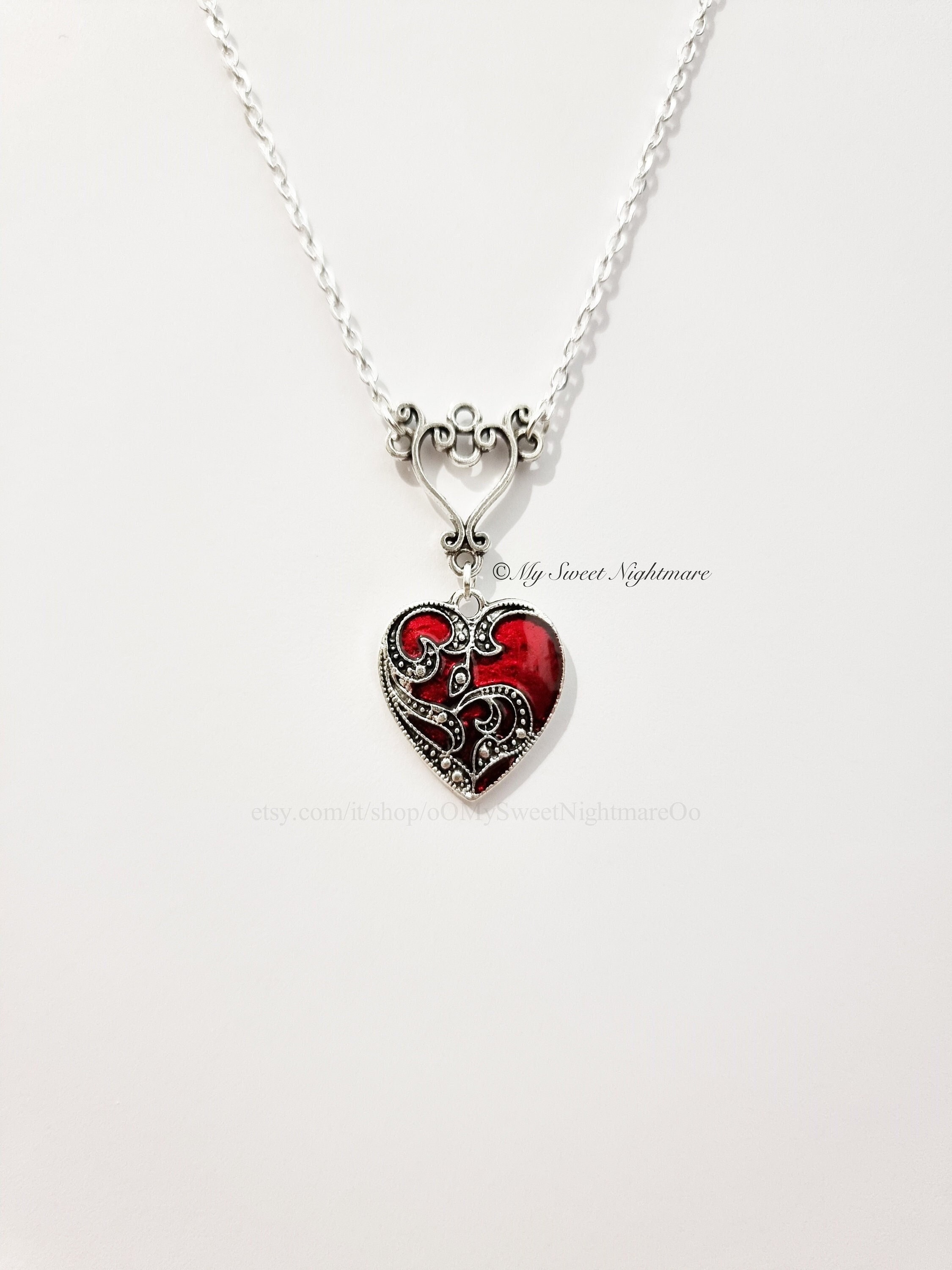 ネックレス・ペンダント VERY VINTAGE TINY RED SILVER HEART PENDANT NECKLACE VERY VINTAGE TINY RED HEART PENDANT NECKLACE | COLDFRAME