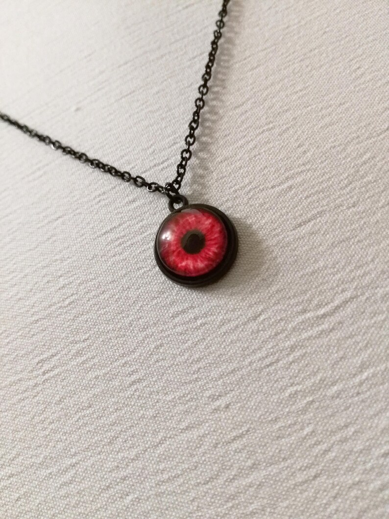 dragon eye gothic jewelry eye pendant Red eye necklace cat eye eye necklace fantasy pendant demon eye gothic pendant eye jewelry
