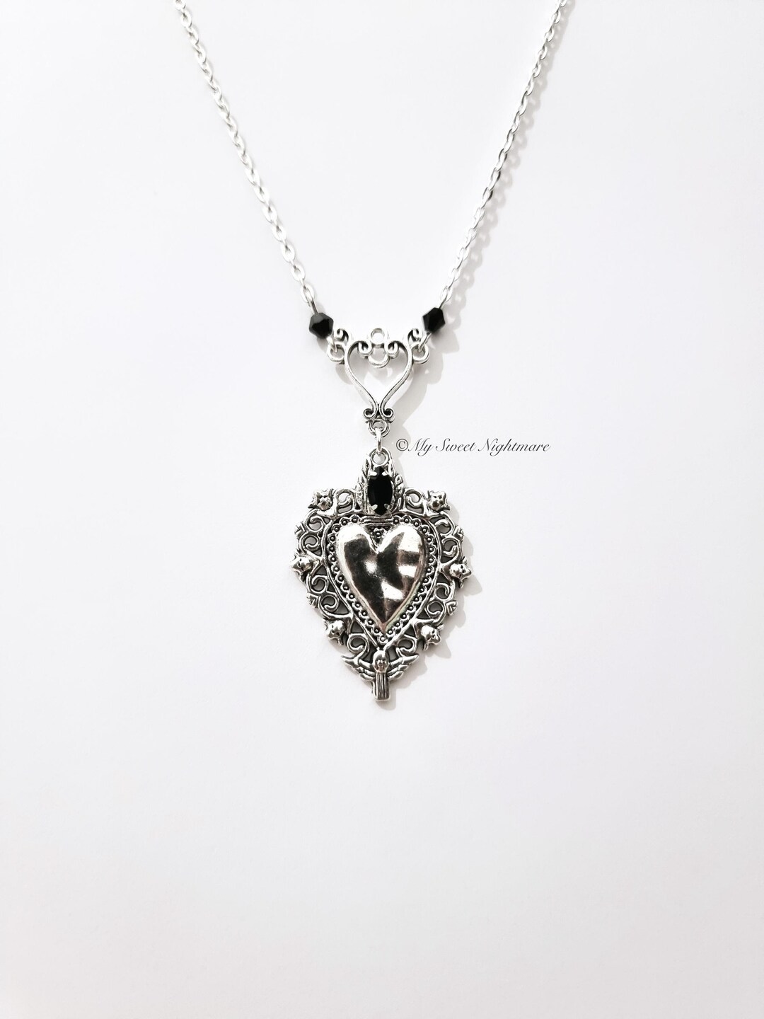 アクセサリー DEPT VTOPIA GIVEN HEART NECKLACE / black DEPT VTOPIA GIVEN HEART NECKLACE / black