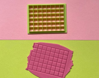 Multi Square Grid Cutter Tool for making checkered / chequered slabs - Fimo crafts / Polymer Clay Earrings, Necklace or Cookie Making