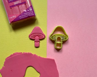 Little Mushroom Cutter for Polymer Clay Earrings, Necklace or Cookie Making - Autumn Harvest Shroom