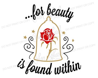 Belle Beast Rose Etsy