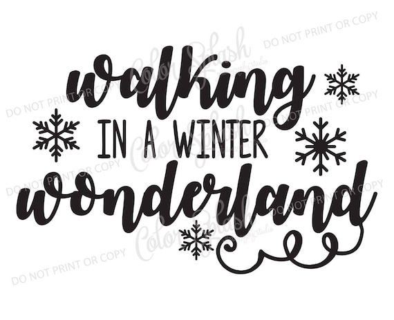 Download Walking In A Winter Wonderland Svg Png Eps Dxf Cut File Etsy