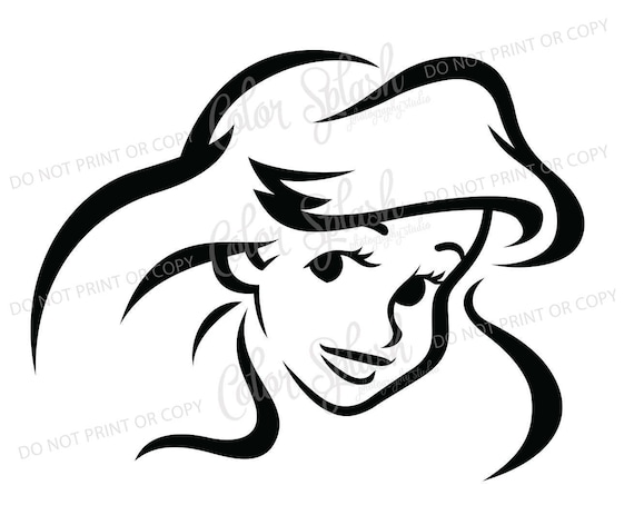 Free Free 90 Mermaid Silhouette Ariel Svg SVG PNG EPS DXF File