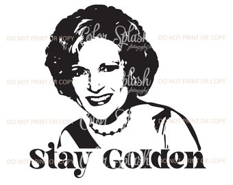 Betty White, Golden Girls, svg, png, eps | sublimation download | cricut cameo cut file | Bring back Betty