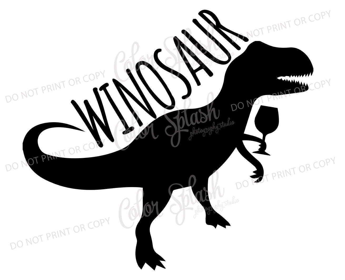 Download Winosaur SVG DXF EPS wine dinosaur clipart mom drinking | Etsy