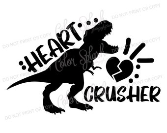 dino, triturador de coração, dia dos namorados, mãe menino, svg, png, dxf, eps, arquivo cricut, arquivo de corte de silhueta cameo, sublimação, serigrafia