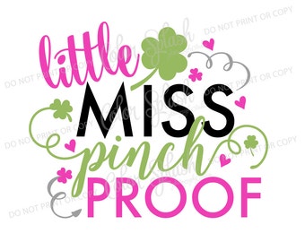 St patricks dag svg, little miss snuifje bewijs svg, dxf, png, EPS-snijden bestand, silhouet cameo, Graveerbare, clipart, meisjes vinyl