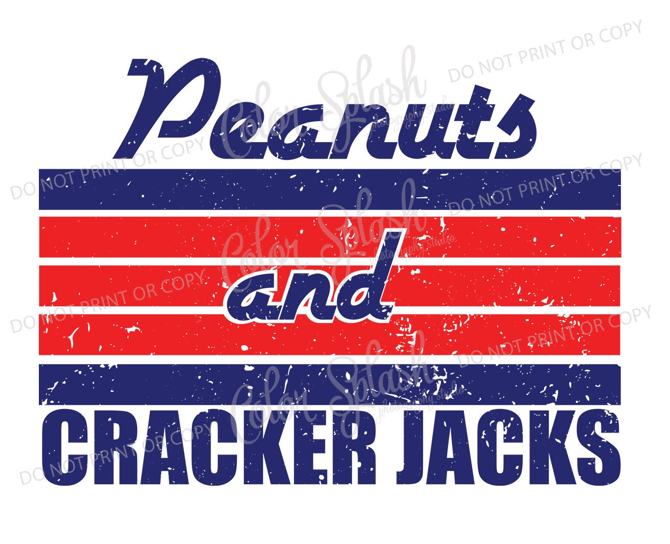 Peanuts and cracker jacks baseball clipart high resolution Etsy