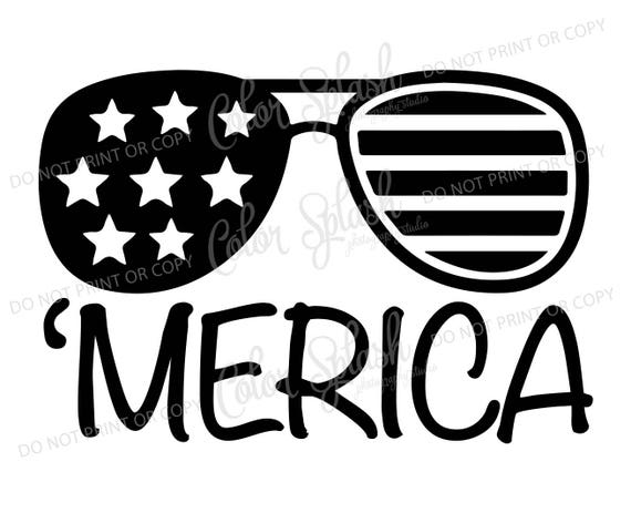 Download America Sunglasses Svg Dxf Png Eps Cutting File Etsy