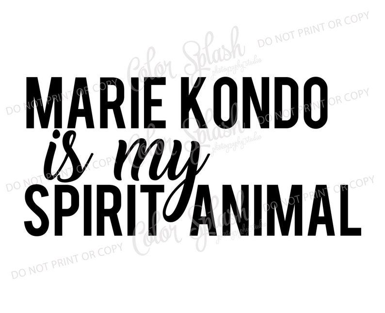 konmari, spark joy, marie kondo, svg, png, dxf, eps, cutting file, silhouette cameo, cuttable, clipart image 1