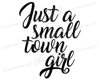 bara en liten stadsflicka svg, dxf, png, eps, liten stad svg, skärfil, silhuett cameo, klippbar, clipart, dxf, Cricut-fil