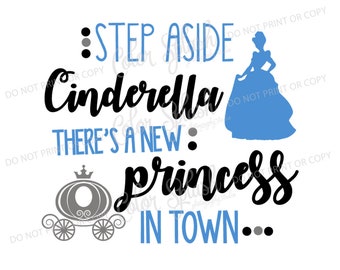Hazte a un lado princesa svg, png, dxf, eps, cricut cameo cut file, vinilo