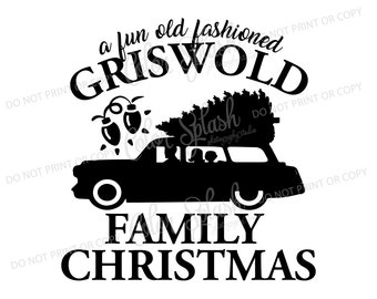 griswold family christmas, national lampoon | svg, png, eps, dxf, cut file, cricut file, silhouette cameo file, cuttable