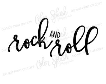 Rock & roll svg, png, dxf, archivo de corte de eps, silhouette cameo, cuttable, Imágenes Prediseñadas, archivo de cricut
