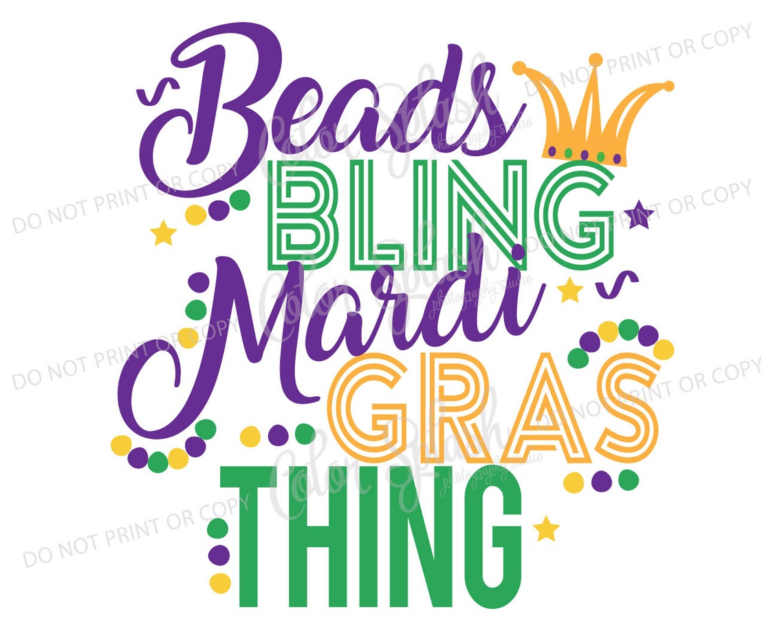 Beads and Bling Mardi Gras Svg Png Dxf Eps Mardi Gras - Etsy