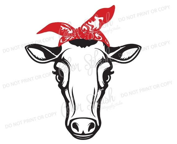Download Heifer Cow With Bandana Momlife Svg Png Dxf Eps Mom Life Etsy