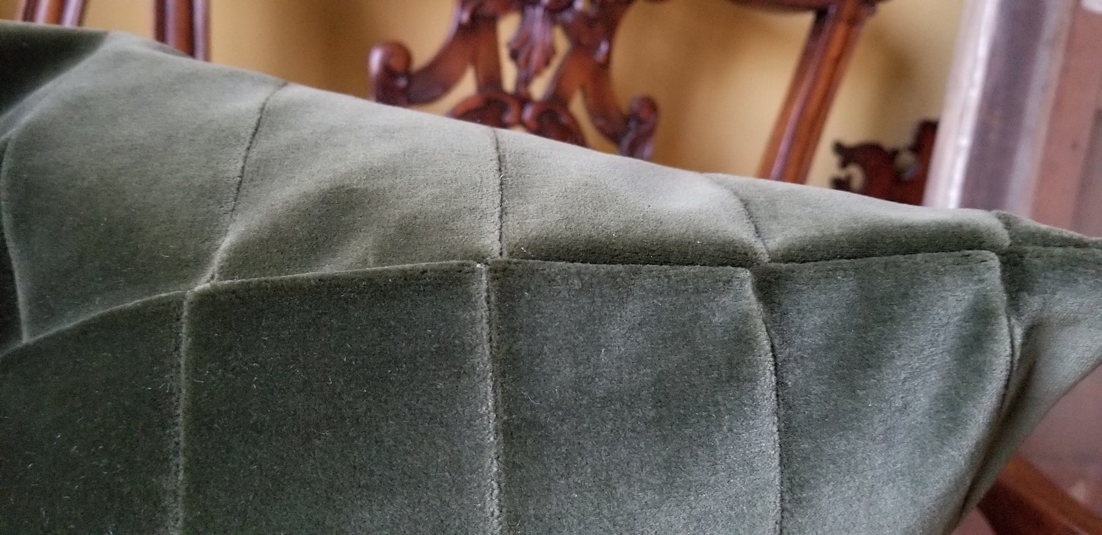 Donghia SNUGGLE Wide Ribbed Cut Velvet Green Thick Italian Etsy